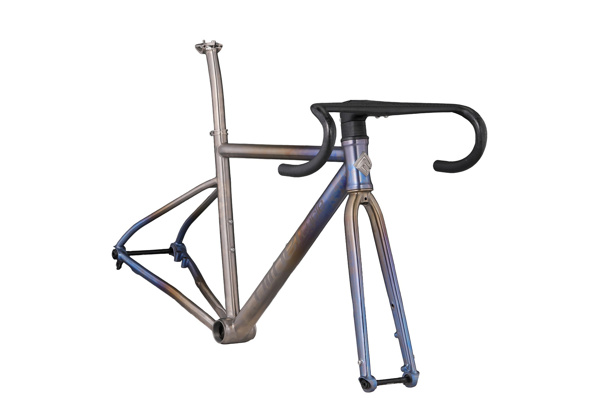 Titanium Road Bike -Anodized Blue Baked Coating
